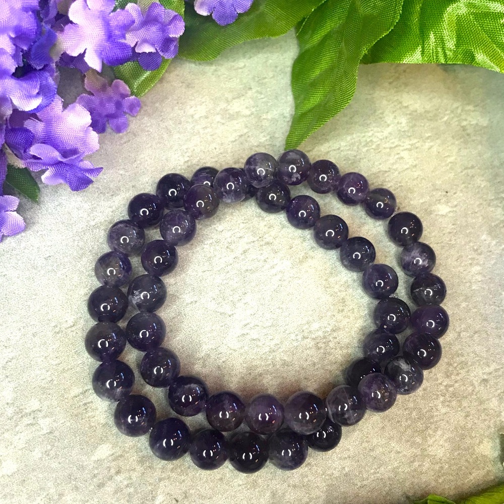 Amethyst crystal/gemstone bracelet